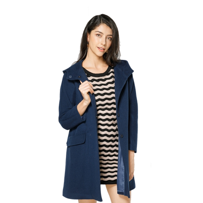 时尚修身显瘦薄款外套羊毛大衣