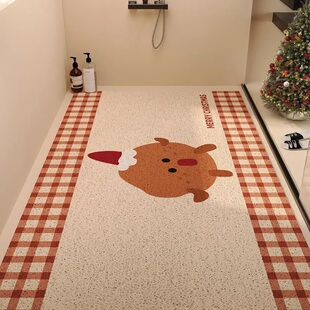 浴室丝圈淋浴间可裁剪耐脏易打理沥水地垫浴室地垫耐磨防滑地垫