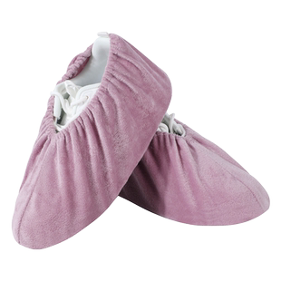 绒布鞋套可反复使用家用室内加大成人儿童脚套学生机房电脑课专用