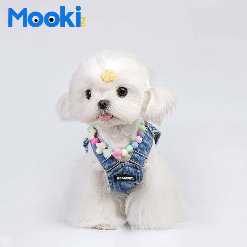 mookipet宠物狗狗猫咪比熊项链马尔济斯小型犬饰品装饰项圈可爱
