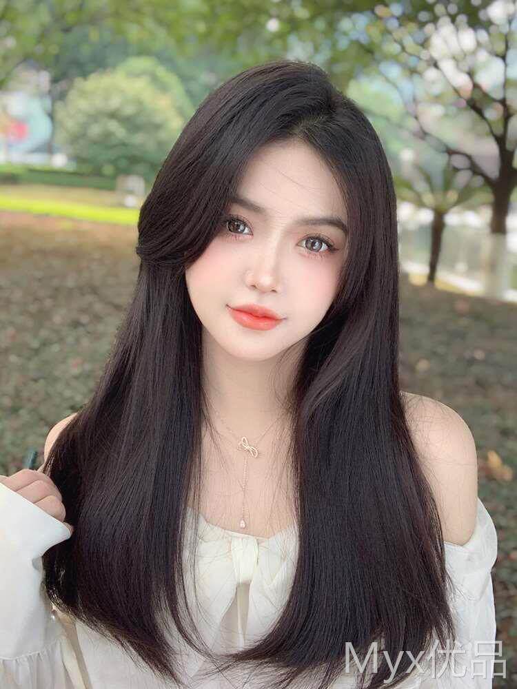 初恋感中长假发片一片式u型轻薄接发片增发量蓬松假发女长发神器