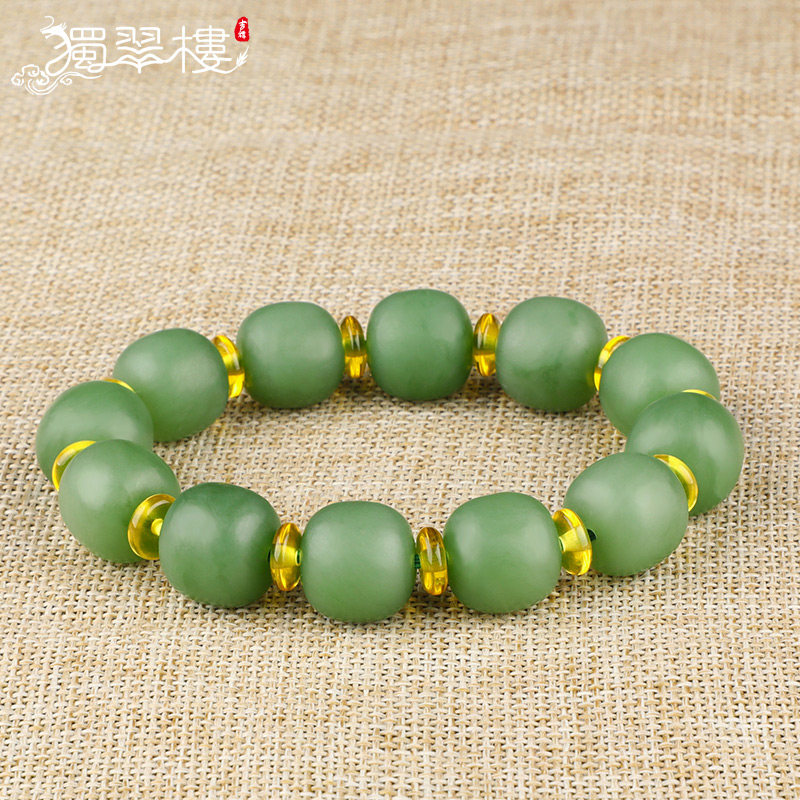 Nephrite  Cask bead Hand string men and women natural Jasper Spinach bead Hand string bead curtains Wealthin the Jewelry/Diamond/Jade/Gold , And nephrite , Bracelets  category - from Buy2taobao.com to provide professional Taobao agent buy service