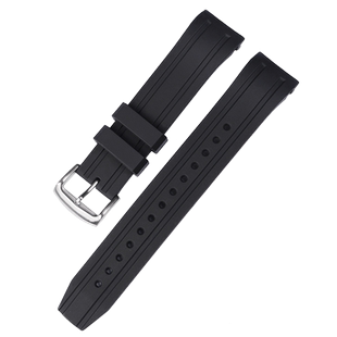 适配西铁城BN0190/BN0191/BN0193/CA0718男硅橡胶手表带弧形 22mm