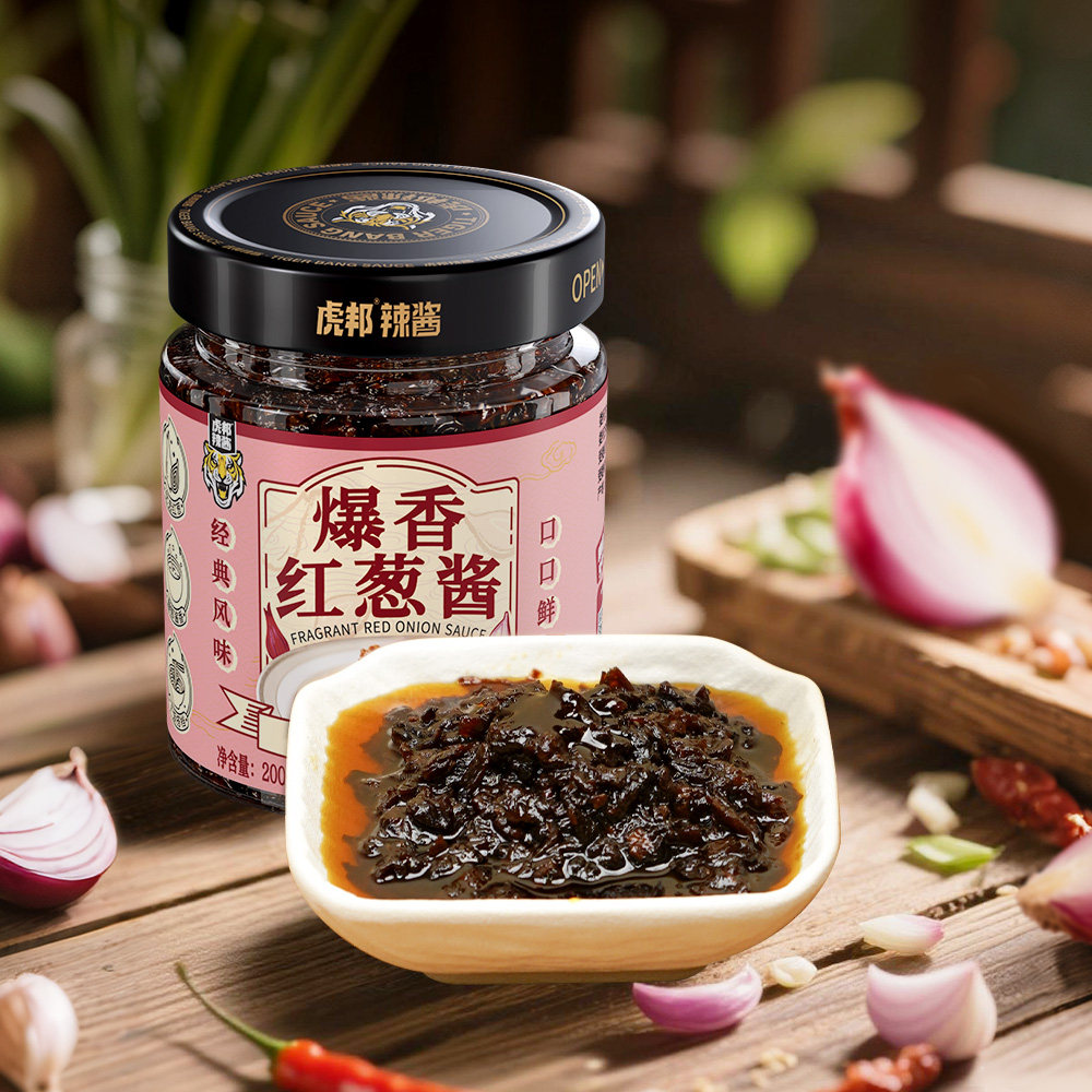 虎邦爆香红葱酱200g香辣风味