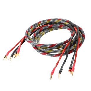 艾威尚发烧主音箱HIFI音响线材日本佳耐美4S12F喇叭线香蕉头Y插头