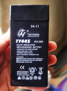 TAIYANG电池TY445 4V4.5AH电子秤 台秤 吊钩秤 计价秤蓄电池