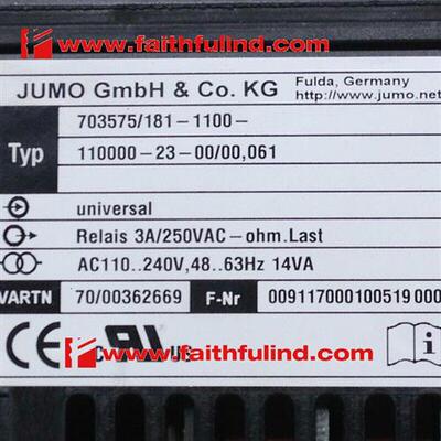 议价Jumo 00362669 久茂全新温控器 703575/181-1100 DICON 400