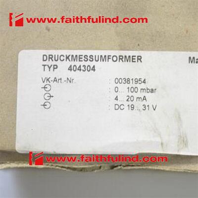 议价Jumo 00381954 全新压力感测器 404304 100mbar