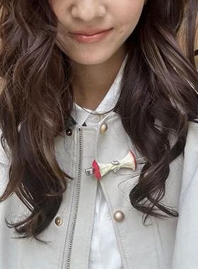 个性苹果核发卡发夹刘海侧边夹韩风甜美树脂水果造型小礼物发饰潮