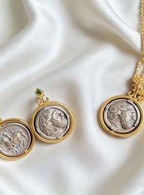 做旧古钱币罗马宙斯古币转运之神