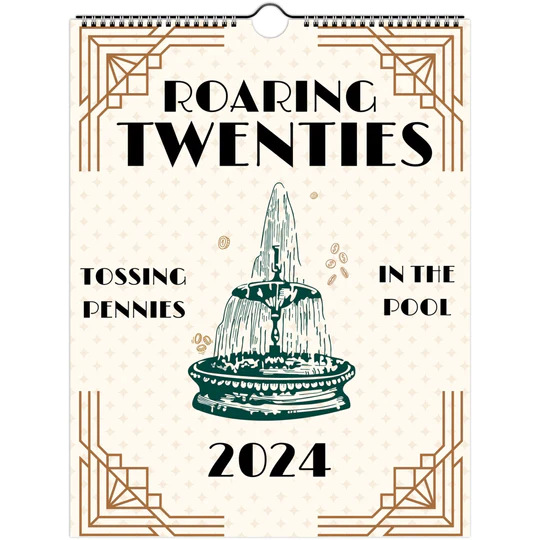 跨境新款2024Roaring Twenties Calenda2024咆哮的二十年代日历