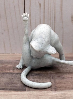 跨境新款树脂工艺品 Funny Cat Figurine Cat Sculptu 有趣猫雕像