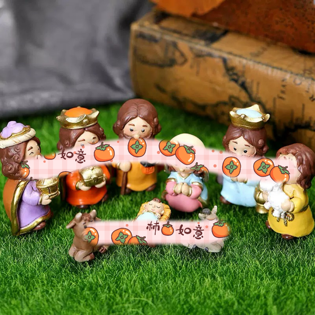 动漫卡通出生婴儿树脂摆件