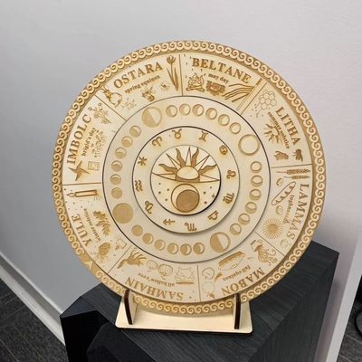 跨境新品 Pagan Wheel of the Year Calendar 异教徒年度车轮日历