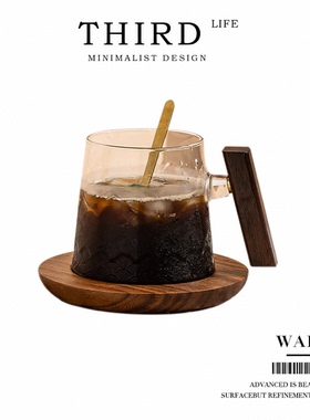 Life's·Wake·精致水杯透明杯具耐热玻璃咖啡杯创意简约风 |唤醒