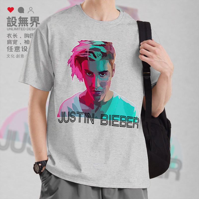 贾斯汀比伯JustinBieber短袖T恤图片