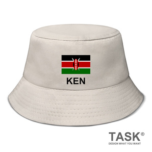 肯尼亚Kenya国家遮阳帽渔夫帽子男女运动防晒帽户外潮牌夏设 无界