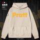 美国普瑞特艺术学院Pratt名校学生连帽卫衣男女ins秋帽衫 设 无界