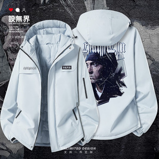 埃米纳姆Eminem说唱歌手周边加厚棉服男女欧美风外套0015设 无界