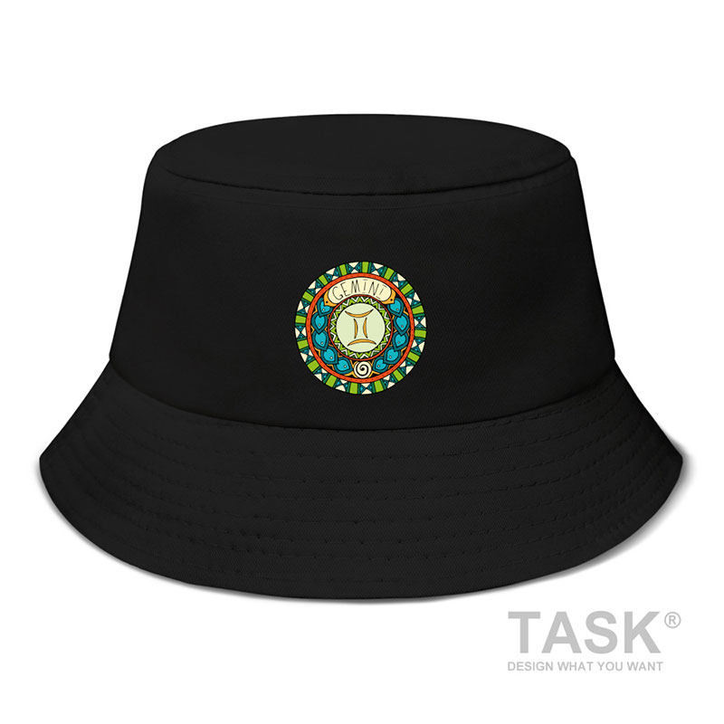 十二12星座双子座渔夫帽子运动学生男女防晒休闲定制夏季设 无界