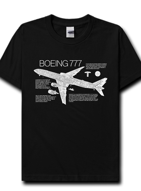 美国波音Boeing777航空客短袖T恤