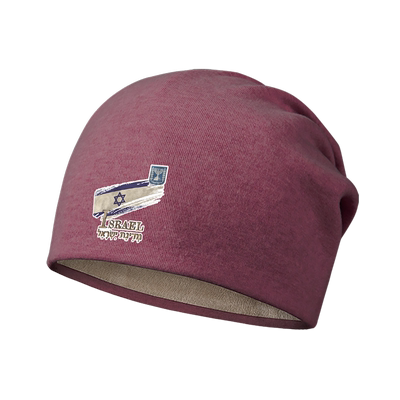 以色列Israel国旗标志加绒棉帽