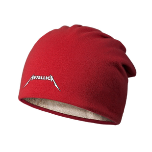 金属之王乐队Metallica纪念男女加绒包头帽围脖堆堆帽帽子设 无界
