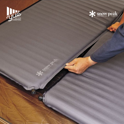 SnowPeak雪峰单人充气垫户外露营便携睡垫防潮可拼接床垫TM-193
