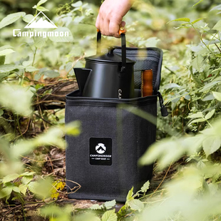 柯曼露营帆布灯具手提包大号马灯汽灯防撞包炉具扁气罐餐具收纳包