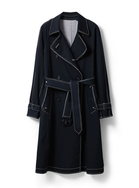 双层复合时髦经典风衣 - YGAW082