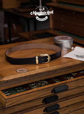 美国进口Horween CXL霍尔文 Vintage复古绅士正装腰带男士皮带