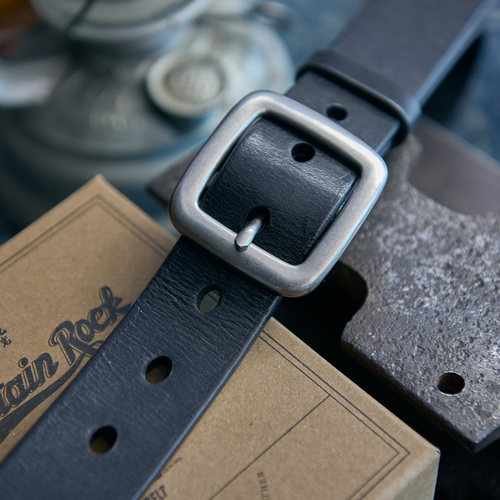 山岩全自然生长美式复古真皮皮带