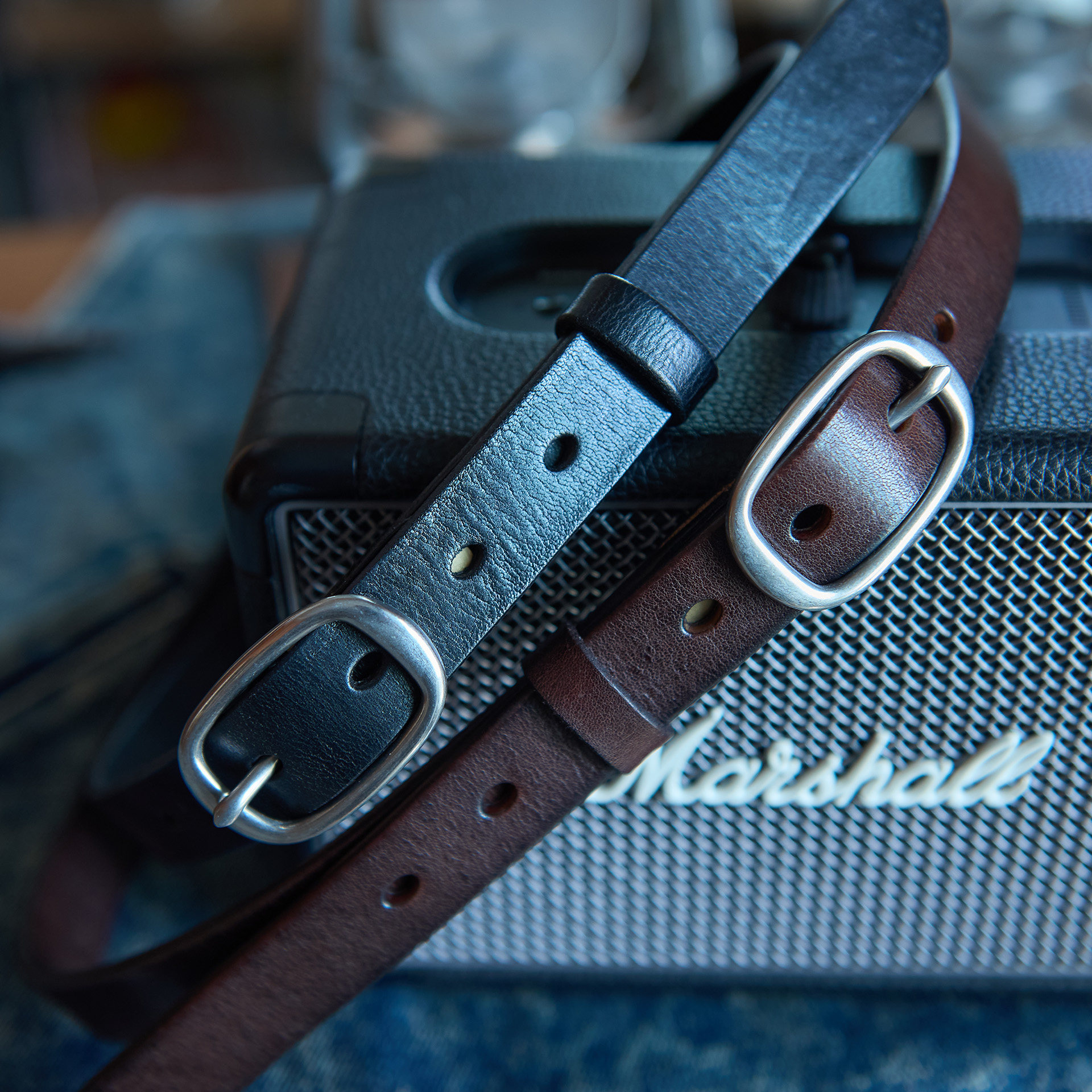 山岩复古风真皮腰带女 不锈钢扣 休闲百搭腰带 光面 2.4CM宽