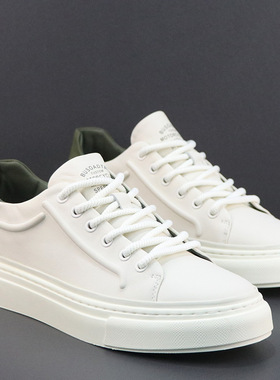 百搭时尚小白鞋男士真皮低帮板鞋潮流运动休闲男鞋韩版软底男鞋子