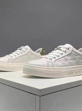 2025春季新款真皮平底板鞋百搭休闲鞋潮流小白鞋一脚蹬经典男鞋子