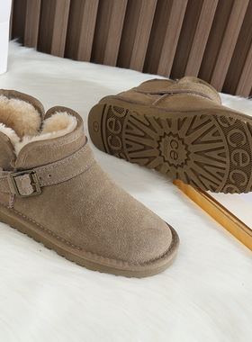 特价断码清仓冬季新款加绒加厚保暖防滑红色婚鞋棉鞋雪地靴女