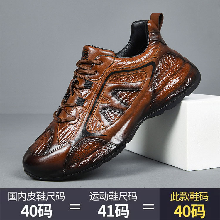 欧洲站轻奢潮牌网红爆款头层牛皮复古男鞋时尚潮流百搭休闲包