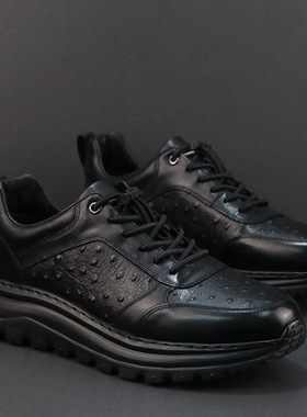 男士休闲鞋真皮欧码潮流百搭男鞋轻便软底舒适头层牛皮透气皮鞋男
