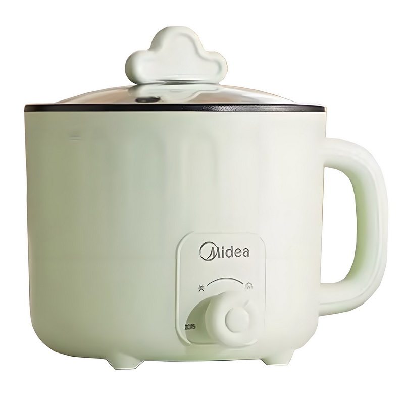 美的电煮锅家用学生宿舍泡面锅小火锅不粘锅涂层内胆1.2升DY16E06