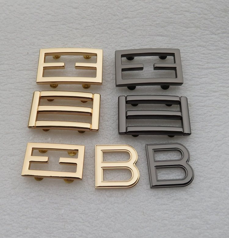 diy配件包包装饰日字f形螺丝黑色皮具饰品五金扣子吊饰b字形配件