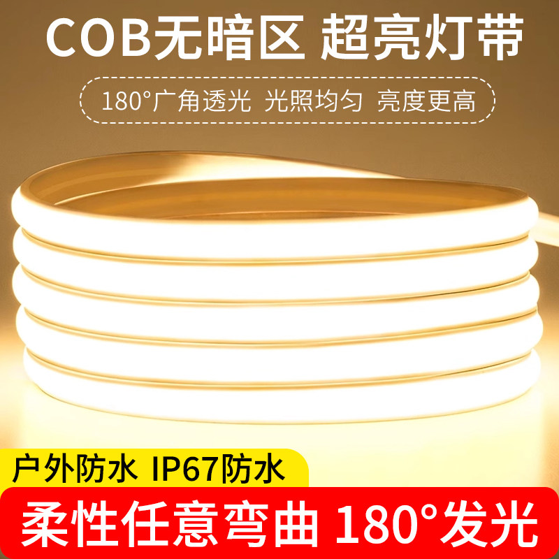 led灯带220v超亮户外防水氛围灯图片