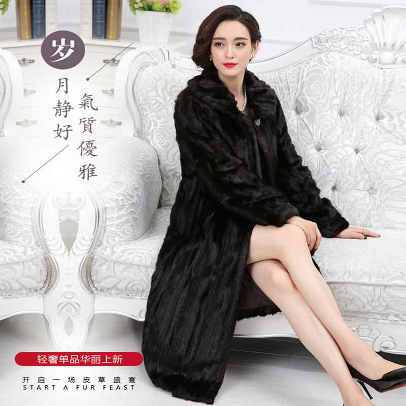 Clearance Special Offer leather and fur Haining Mink overcoat Middle and old age Extension Mom outfit Whole mink Mink hair coatin the Women's clothing/Boutique , Fur  category - from Buy2taobao.com to provide professional Taobao agent buy service