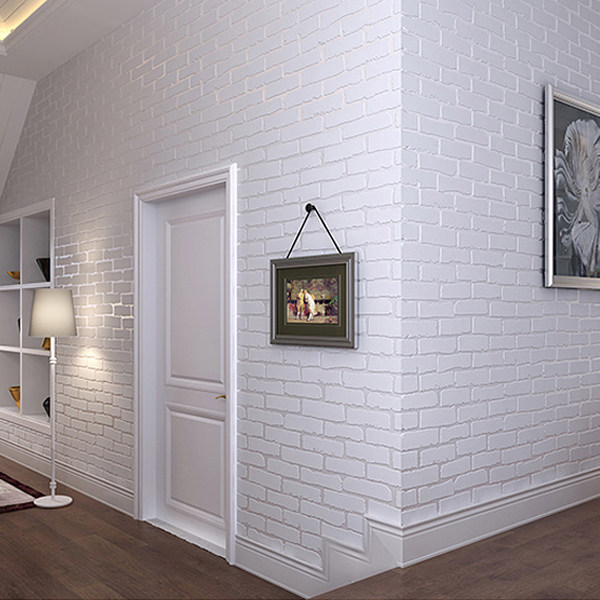 3D Three dimensional Nordic ins Pure white Brick pattern wallpaper Tea shop couture a living room Retro White brick wallpaperin the Decoration main material , Wallpaper ,  PVC Wallpaper  category - from Buy2taobao.com to provide professional Taobao agent buy service