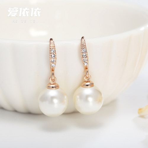 爱依依挂钩珍珠高级感耳饰女耳环