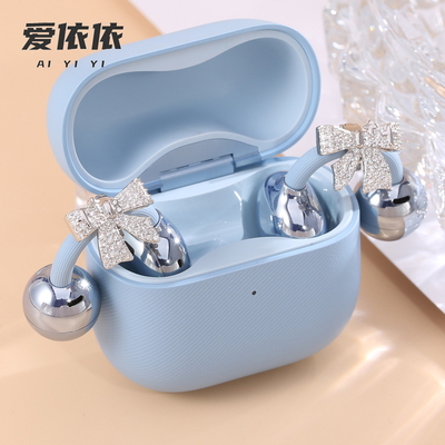 爱依依蝴蝶结耳夹耳机钻扣装饰扣