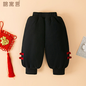 秋冬季 洋气宝宝保暖棉裤 纯棉夹棉外穿裤 中小童打底裤 子休闲束脚裤