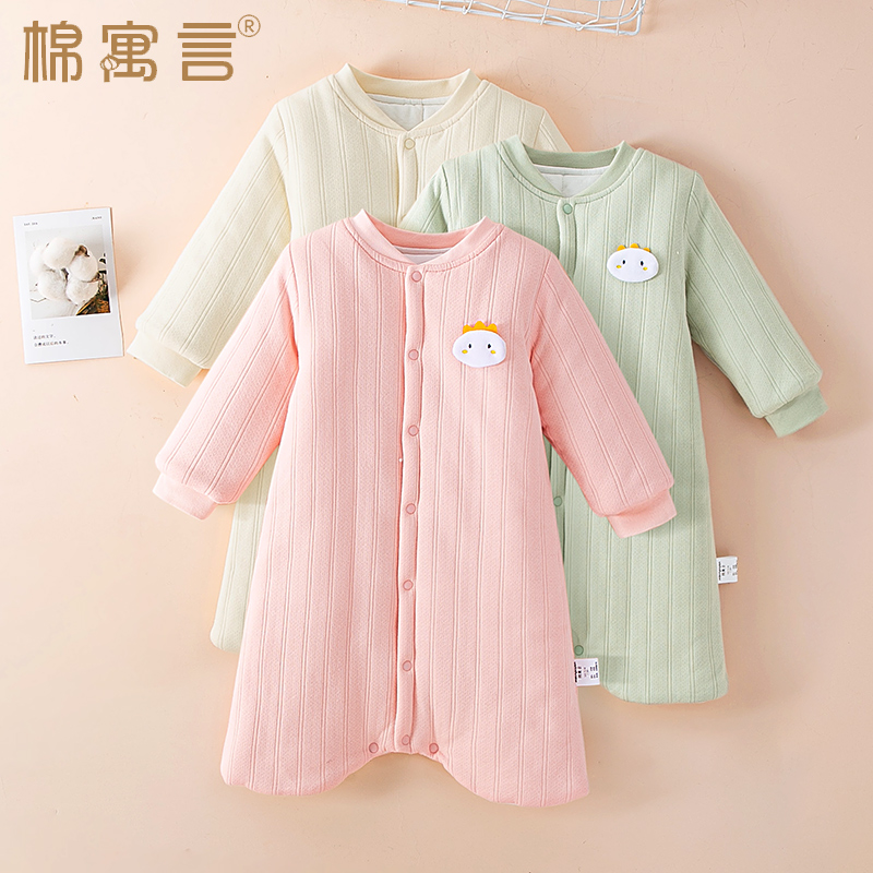 棉寓言宝宝睡袍儿童睡袋睡觉神器
