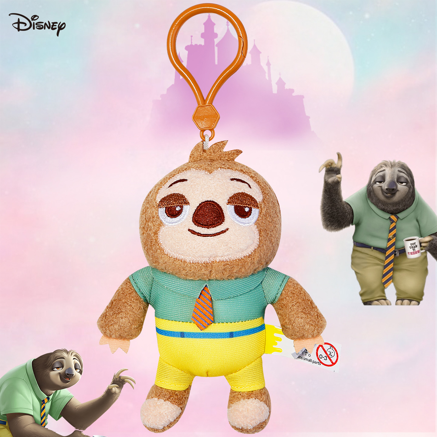 正版疯狂动物城闪电玩偶可爱包包挂饰树懒公仔情侣挂件Q萌礼物