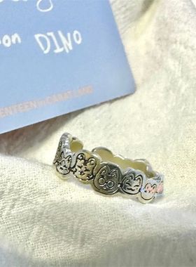 Sevent克拉粉团动物塑戒