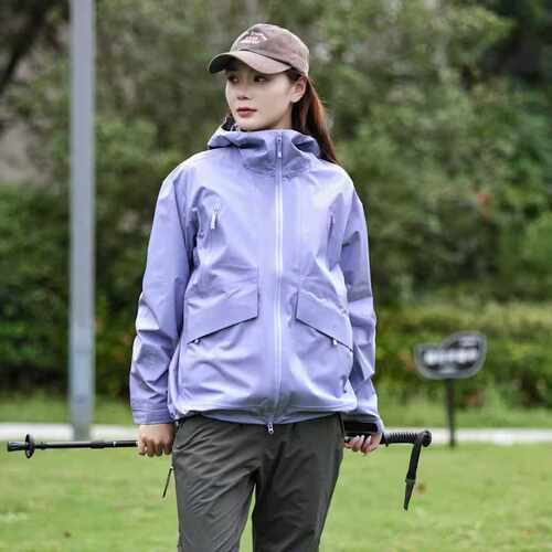台州鸟家户外机能风连帽冲锋衣LIATRIS JK女款防风防水轻量化登山